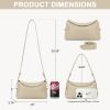 imageBOSTANTEN Small Hobo Bags for Women Shoulder Bag for Women Trendy Designer Fall Purse Vegan Leather HandbagBapricot