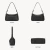 imageBOSTANTEN Small Hobo Bags for Women Shoulder Bag for Women Trendy Designer Fall Purse Vegan Leather HandbagBblack