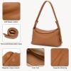 imageBOSTANTEN Small Hobo Bags for Women Shoulder Bag for Women Trendy Designer Fall Purse Vegan Leather HandbagBbrown