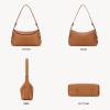 imageBOSTANTEN Small Hobo Bags for Women Shoulder Bag for Women Trendy Designer Fall Purse Vegan Leather HandbagBbrown