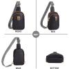 imageBOSTANTEN Small Sling Bag Crossbody Bags for Women Trendy Crossbody Purse Leather Chest BagAblack  Brown