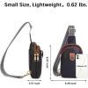 imageBOSTANTEN Small Sling Bag Crossbody Bags for Women Trendy Crossbody Purse Leather Chest BagAblack  Brown