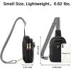 imageBOSTANTEN Small Sling Bag Crossbody Bags for Women Trendy Crossbody Purse Leather Chest BagAblack