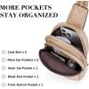 imageBOSTANTEN Small Sling Bag Crossbody Bags for Women Trendy Crossbody Purse Leather Chest BagAlight Brown