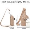 imageBOSTANTEN Small Sling Bag Crossbody Bags for Women Trendy Crossbody Purse Leather Chest BagAlight Brown