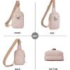 imageBOSTANTEN Small Sling Bag Crossbody Bags for Women Trendy Crossbody Purse Leather Chest BagApink