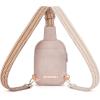 imageBOSTANTEN Small Sling Bag Crossbody Bags for Women Trendy Crossbody Purse Leather Chest BagApink