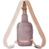 imageBOSTANTEN Small Sling Bag Crossbody Bags for Women Trendy Crossbody Purse Leather Chest BagApurple