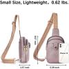 imageBOSTANTEN Small Sling Bag Crossbody Bags for Women Trendy Crossbody Purse Leather Chest BagApurple