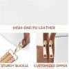 imageBOSTANTEN Small Sling Bag Crossbody Bags for Women Trendy Crossbody Purse Leather Chest BagBbeigelarge