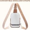 imageBOSTANTEN Small Sling Bag Crossbody Bags for Women Trendy Crossbody Purse Leather Chest BagBbeigelarge