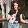 imageBOSTANTEN Small Sling Bag Crossbody Bags for Women Trendy Crossbody Purse Leather Chest BagBbeigelarge