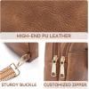 imageBOSTANTEN Small Sling Bag Crossbody Bags for Women Trendy Crossbody Purse Leather Chest BagBbrownlarge