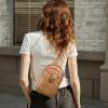 imageBOSTANTEN Small Sling Bag Crossbody Bags for Women Trendy Crossbody Purse Leather Chest BagBcamel Brownlarge