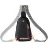 imageBOSTANTEN Small Sling Bag for Women Leather Crossbody Bags Fanny Pack Chest Bag for TravelABlack