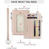 imageBOSTANTEN Small Wallet For Women RFID Leather Credit Card Holder Slim Wristlet Keychain Wallet With Zipper PocketPink