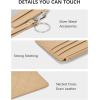imageBOSTANTEN Small Wallet For Women RFID Leather Credit Card Holder Slim Wristlet Keychain Wallet With Zipper PocketQKhaki
