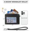 imageBOSTANTEN Small Wallet For Women RFID Leather Credit Card Holder Slim Wristlet Keychain Wallet With Zipper PocketRWhite Cow Print