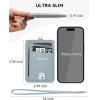 imageBOSTANTEN Small Wallet For Women RFID Leather Credit Card Holder Slim Wristlet Keychain Wallet With Zipper PocketSBlue