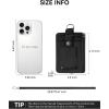 imageBOSTANTEN Small Wallet RFID Minimalist Zip ID Case Wallet with Lanyard Keychain Water Resistant Card Wallets for Women ampamp Men BlackBlack