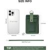imageBOSTANTEN Small Wallet RFID Minimalist Zip ID Case Wallet with Lanyard Keychain Water Resistant Card Wallets for Women ampamp Men BlackGreen