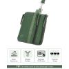 imageBOSTANTEN Small Wallet RFID Minimalist Zip ID Case Wallet with Lanyard Keychain Water Resistant Card Wallets for Women ampamp Men BlackGreen
