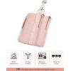 imageBOSTANTEN Small Wallet RFID Minimalist Zip ID Case Wallet with Lanyard Keychain Water Resistant Card Wallets for Women ampamp Men BlackPink