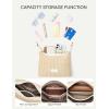imageBOSTANTEN Straw Crossbody Bags for Women Raffia Clutch Shoulder Purse Handbags for Beach Vacation Daily UseBeige