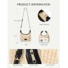 imageBOSTANTEN Straw Crossbody Bags for Women Raffia Clutch Shoulder Purse Handbags for Beach Vacation Daily UseBlack