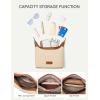 imageBOSTANTEN Straw Crossbody Bags for Women Raffia Clutch Shoulder Purse Handbags for Beach Vacation Daily UseBrown