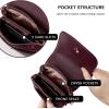imageBOSTANTEN Vegan Leather Small Crossbody Bags for Women Designer Cell Phone Bag Wallet Purses Adjustable StrapA05burgundy Red