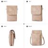 imageBOSTANTEN Vegan Leather Small Crossbody Bags for Women Designer Cell Phone Bag Wallet Purses Adjustable StrapA08pale Brown