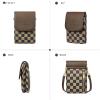 imageBOSTANTEN Vegan Leather Small Crossbody Bags for Women Designer Cell Phone Bag Wallet Purses Adjustable StrapCheckered Coffee