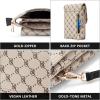 imageBOSTANTEN Vegan Leather Small Crossbody Bags for Women Designer Cell Phone Bag Wallet Purses Adjustable StrapD01beige Signature