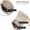 imageBOSTANTEN Vegan Leather Small Crossbody Bags for Women Designer Cell Phone Bag Wallet Purses Adjustable StrapD01beige Signature
