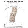 imageBOSTANTEN Vegan Leather Small Crossbody Bags for Women Designer Cell Phone Bag Wallet Purses Adjustable StrapD01beige Signature