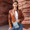 imageBOSTANTEN Vegan Leather Small Crossbody Bags for Women Designer Cell Phone Bag Wallet Purses Adjustable StrapDenim Blue