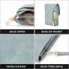 imageBOSTANTEN Vegan Leather Small Crossbody Bags for Women Designer Cell Phone Bag Wallet Purses Adjustable StrapDenim Blue