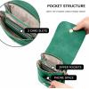 imageBOSTANTEN Vegan Leather Small Crossbody Bags for Women Designer Cell Phone Bag Wallet Purses Adjustable StrapLight Green