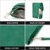 imageBOSTANTEN Vegan Leather Small Crossbody Bags for Women Designer Cell Phone Bag Wallet Purses Adjustable StrapLight Green