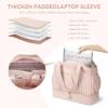 imageBOSTANTEN Weekender Bags for Women Waterproof Gym Bag with Shoe Compartment Ideal Carryon Bag for Sport and Travel BlackAPink