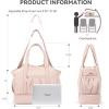 imageBOSTANTEN Weekender Bags for Women Waterproof Gym Bag with Shoe Compartment Ideal Carryon Bag for Sport and Travel BlackAPink