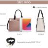 imageBOSTANTEN Women Leather Handbag Designer Satchel Purses Top Handle Shoulder Totes Crossbody BagA06pink With White