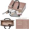 imageBOSTANTEN Women Leather Handbag Designer Satchel Purses Top Handle Shoulder Totes Crossbody BagA06pink With White