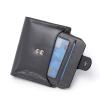 imageBOSTANTEN Women Leather Wallet RFID Blocking Small Bifold Zipper Pocket Wallet Card Case Purse with ID Window1deep grey