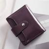 imageBOSTANTEN Women Leather Wallet RFID Blocking Small Bifold Zipper Pocket Wallet Card Case Purse with ID Window1purple