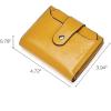 imageBOSTANTEN Women Leather Wallet RFID Blocking Small Bifold Zipper Pocket Wallet Card Case Purse with ID Window1yellow