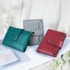 imageBOSTANTEN Women Leather Wallet RFID Blocking Small Bifold Zipper Pocket Wallet Card Case Purse with ID Window3Peacock Blue