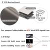 imageBOSTANTEN Women Leather Wallet Small RFID Blocking Bifold Zipper Pocket Wallet Card Case with ID Window BlackBeige3afloral Beige