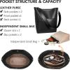 imageBOSTANTEN Womens Leather Designer Handbags Tote Purses Shoulder Bucket BagsA01black